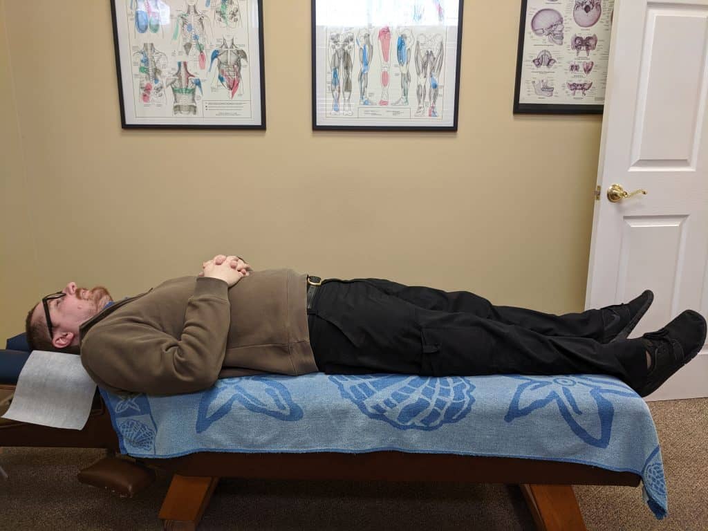 Back sleep position demonstration